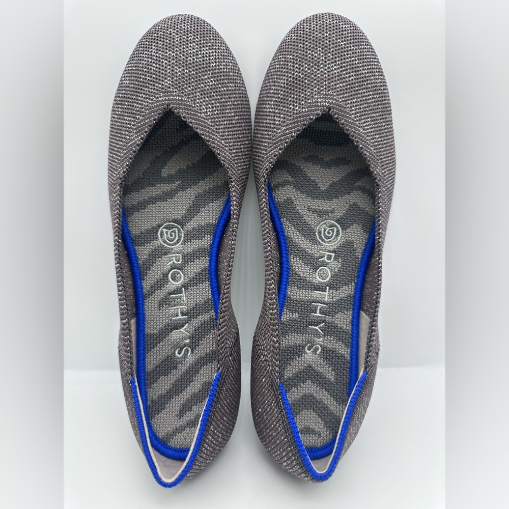 Rothy's Size 7 twilight Metallic round flats